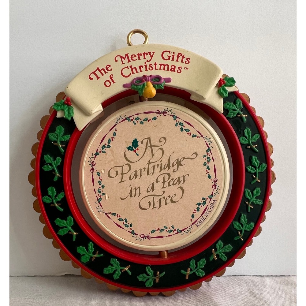 Merry‎ Gifts of Christmas Ornament Vintage Partridge in a Pear Tree